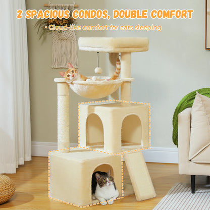Multi-Level Cat Tower with Spacious Condos
