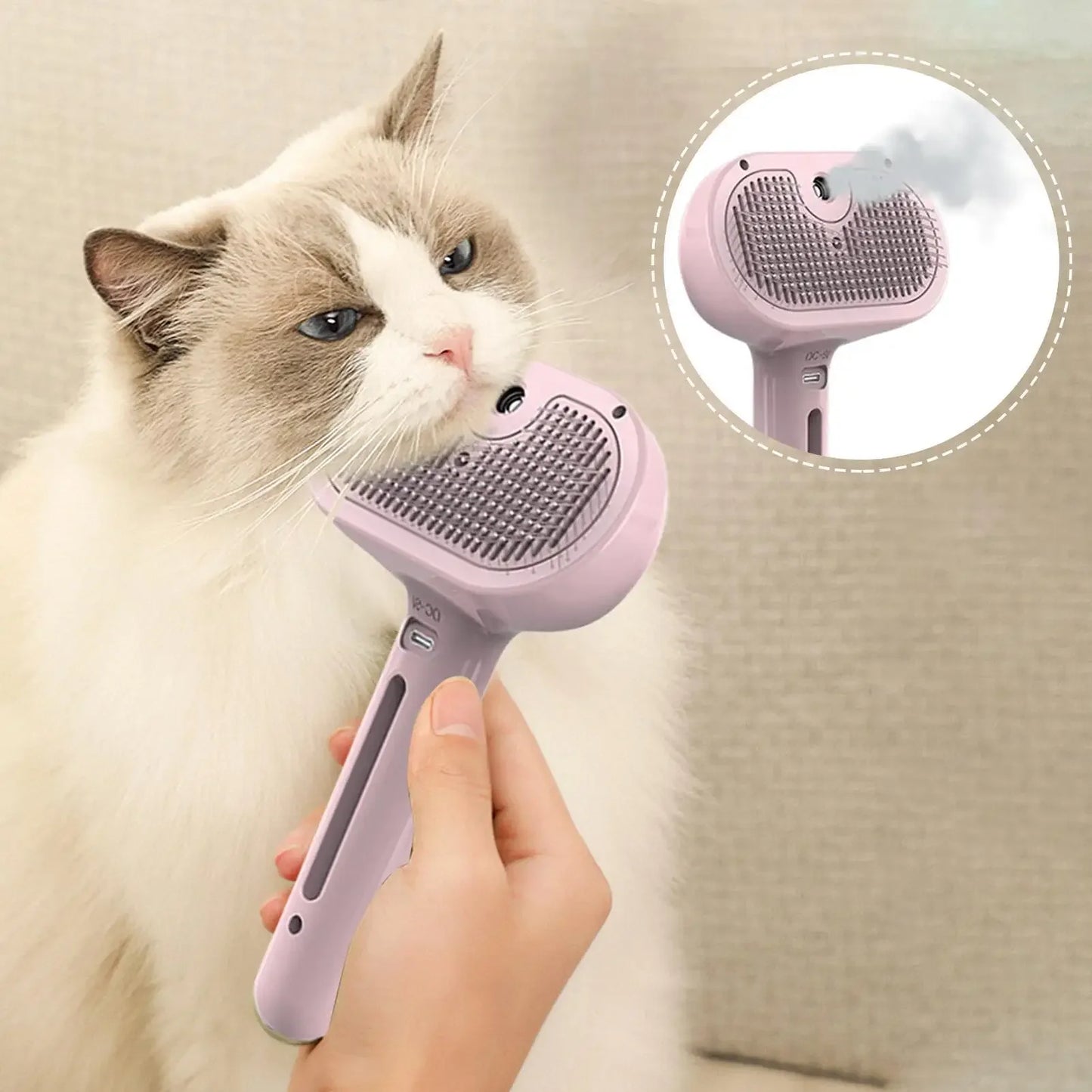 3 in 1 Dog Steamer Brush