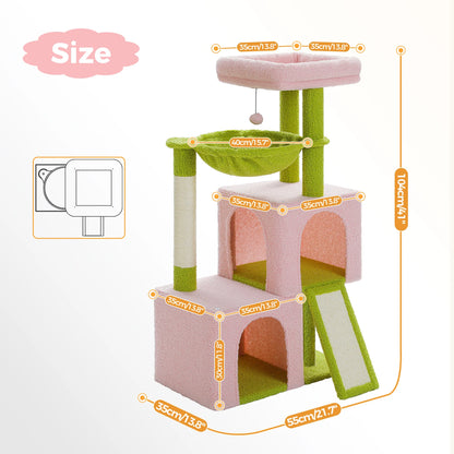 Multi-Level Cat Tower with Spacious Condos