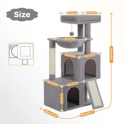 Multi-Level Cat Tower with Spacious Condos