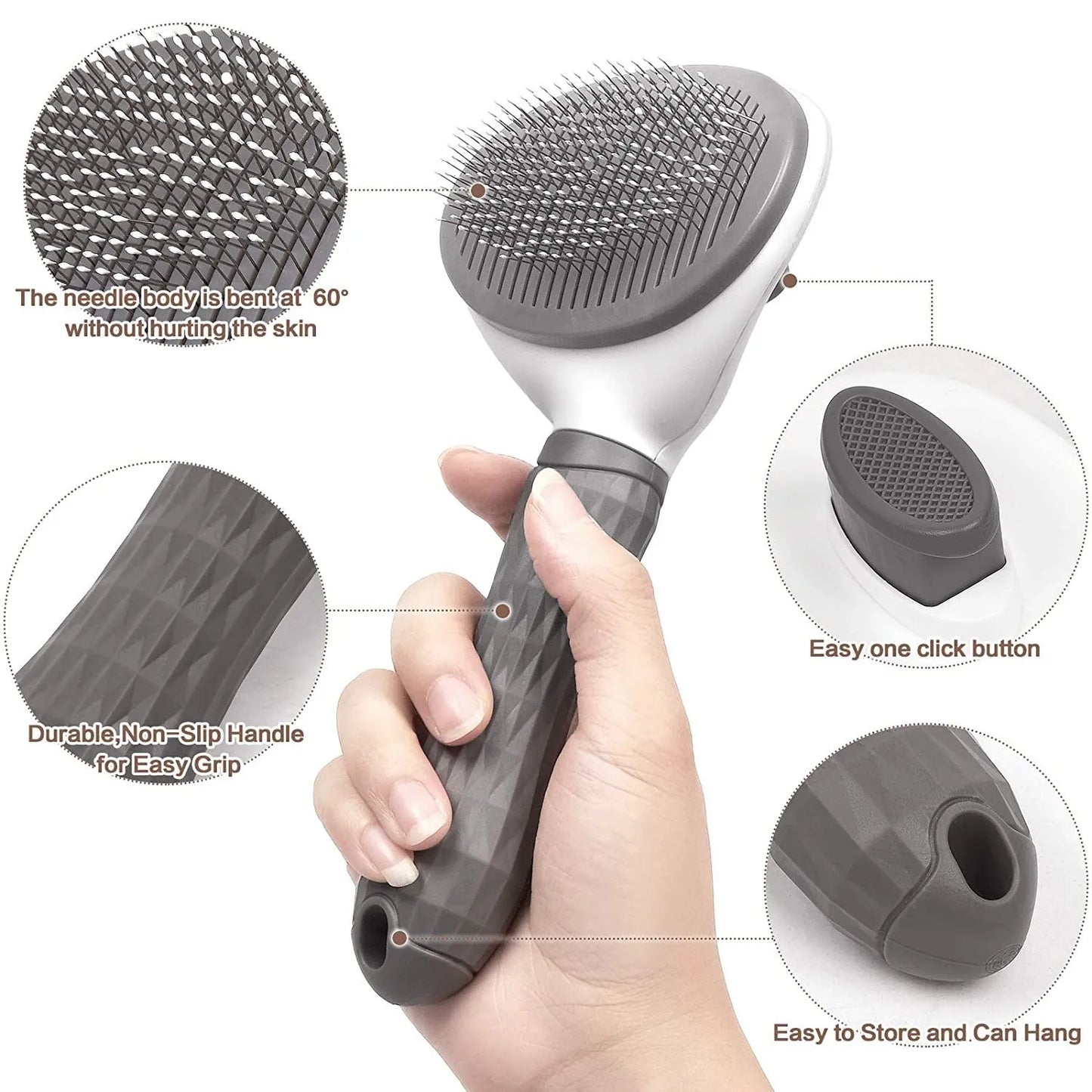 Self Cleaning Grooming Comb